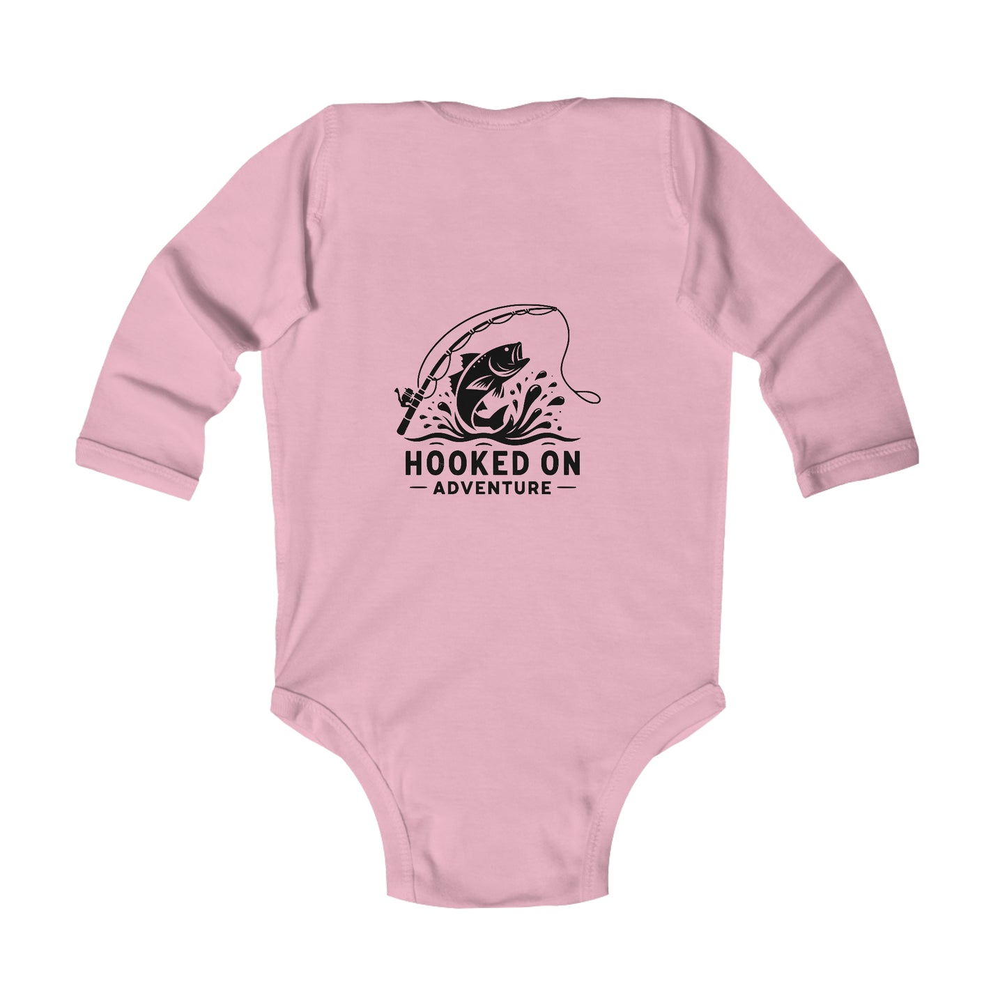 Long Sleeve Hooked On Fishing Bodysuit